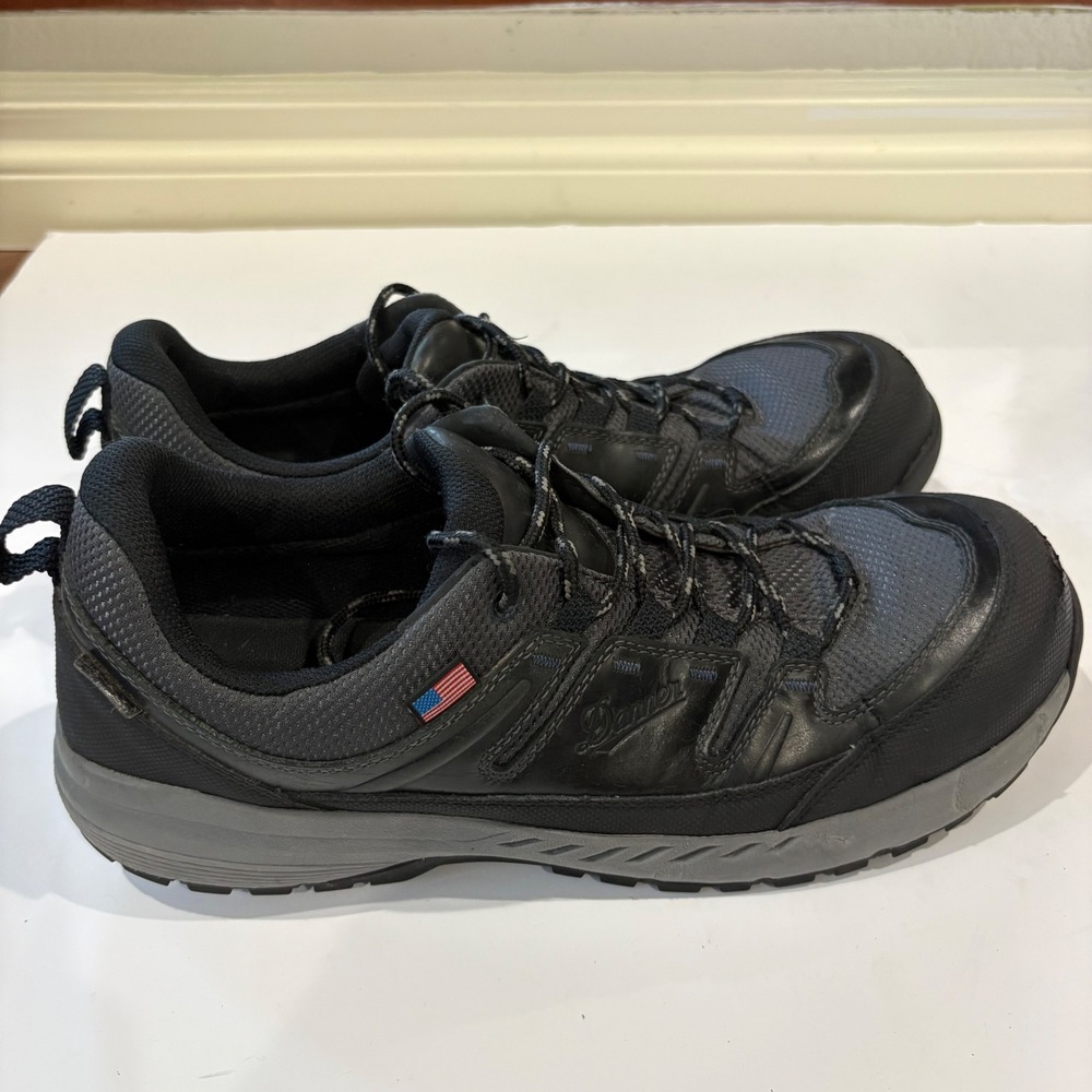 Danner Black Belt 3 Black ESD NMT Mens 10.5 EE Wide Work Shoes 18211 Made in USA
